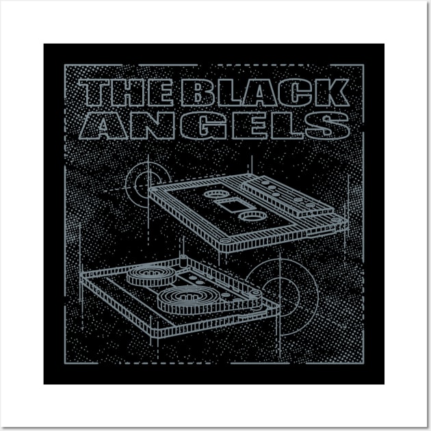 The Black Angels - Technical Drawing Wall Art by Vector Empire